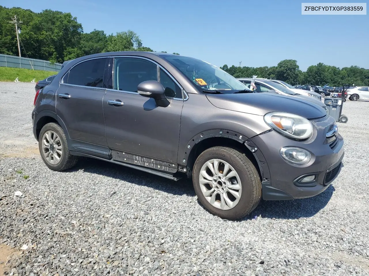 2016 Fiat 500X Lounge VIN: ZFBCFYDTXGP383559 Lot: 61990675
