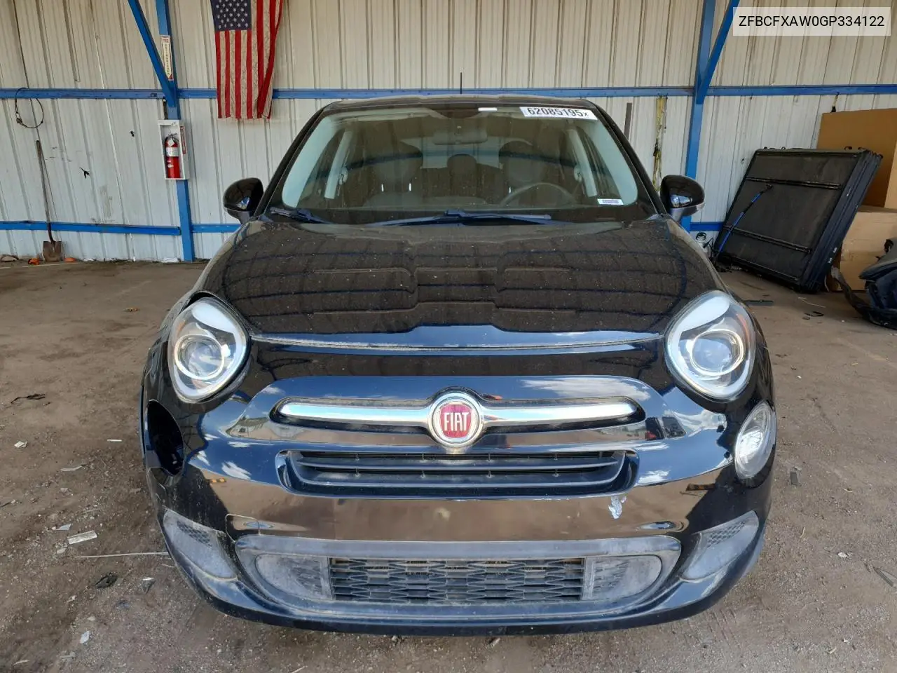 2016 Fiat 500X Pop VIN: ZFBCFXAW0GP334122 Lot: 62085195