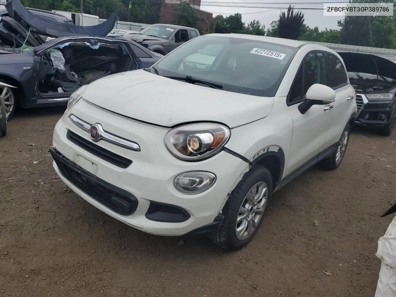 2016 Fiat 500X Easy VIN: ZFBCFYBT3GP389786 Lot: 62272515