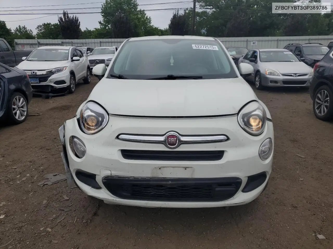 2016 Fiat 500X Easy VIN: ZFBCFYBT3GP389786 Lot: 62272515