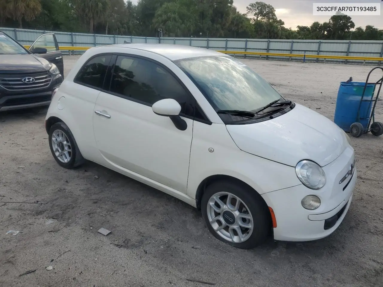 2016 Fiat 500 Pop VIN: 3C3CFFAR7GT193485 Lot: 62530805