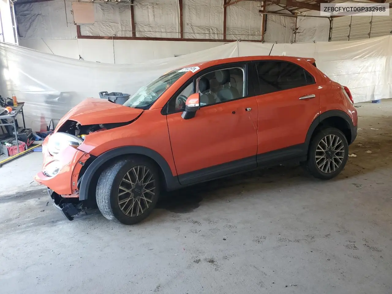 2016 Fiat 500X Trekking VIN: ZFBCFYCT0GP332988 Lot: 62692545