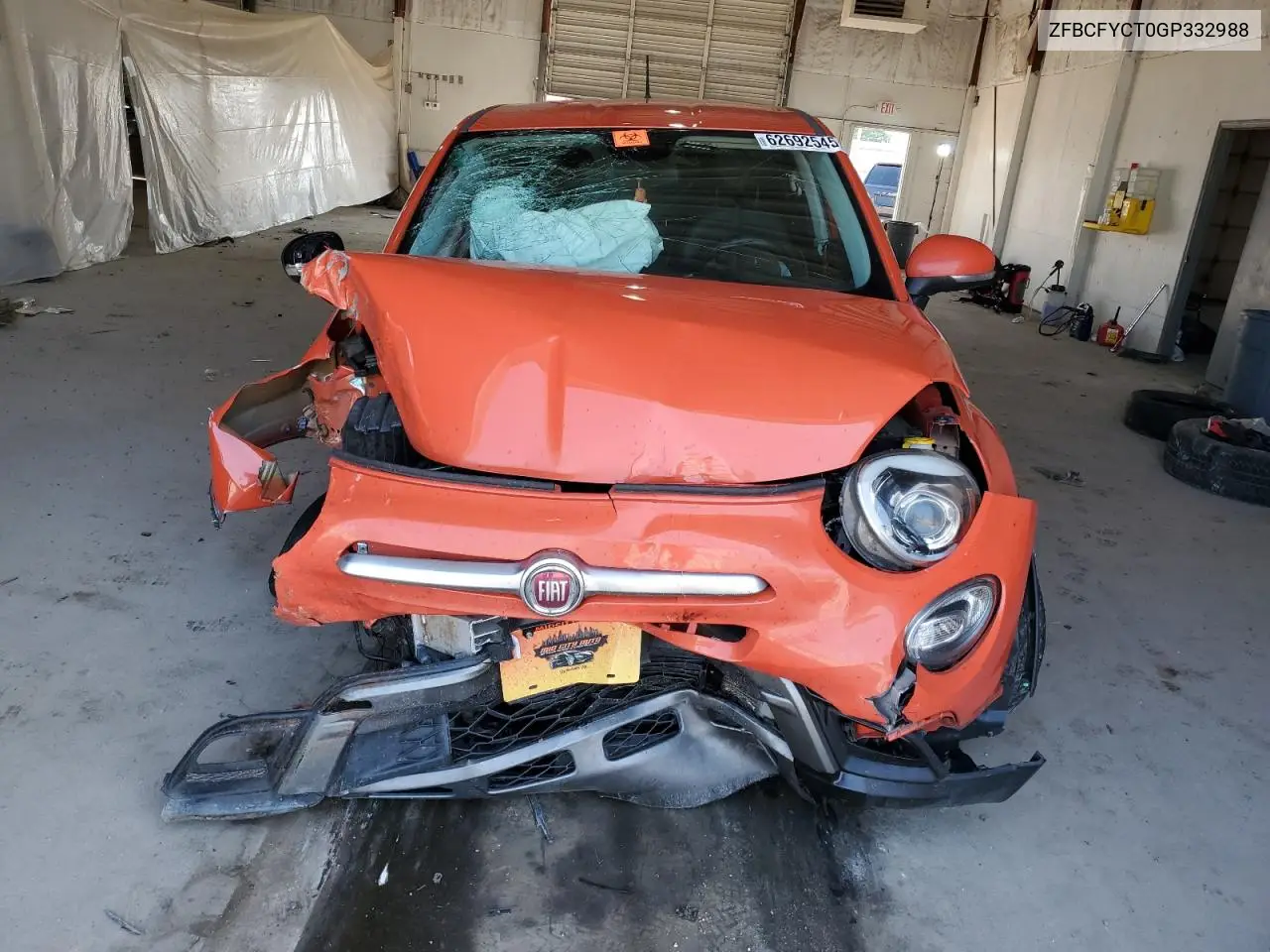 2016 Fiat 500X Trekking VIN: ZFBCFYCT0GP332988 Lot: 62692545