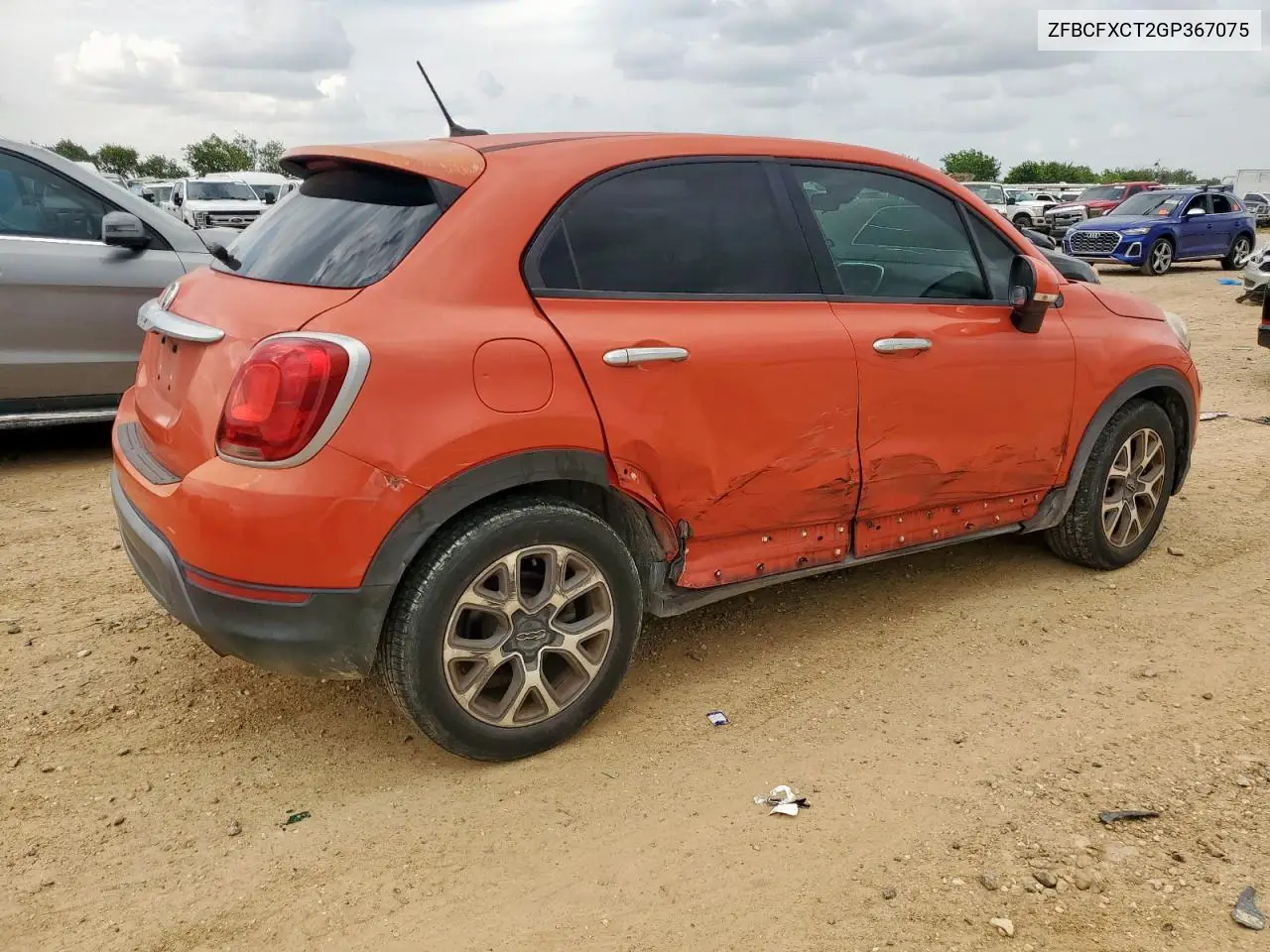 2016 Fiat 500X Trekking VIN: ZFBCFXCT2GP367075 Lot: 62720515
