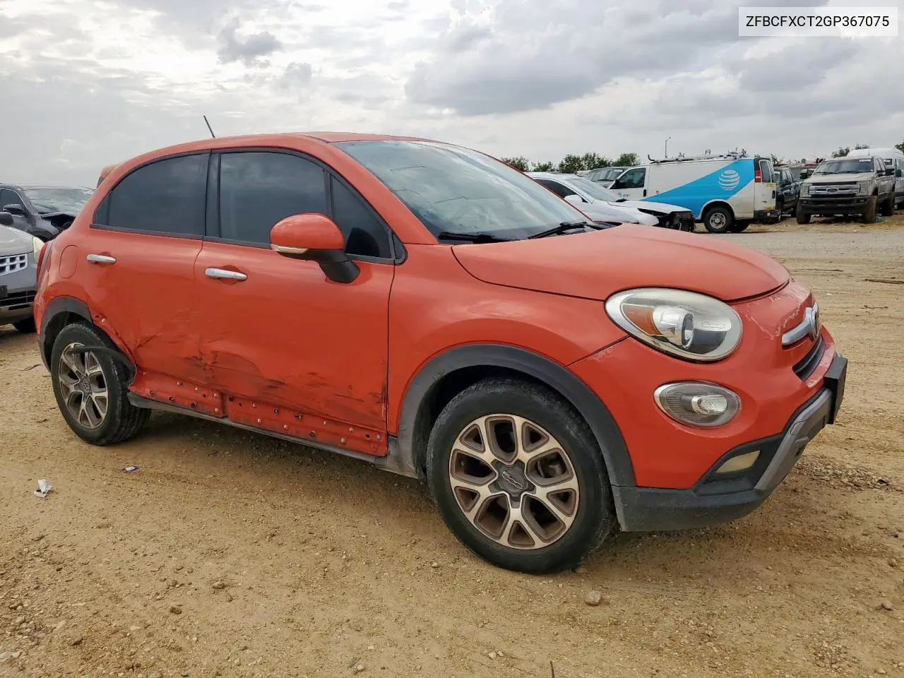 2016 Fiat 500X Trekking VIN: ZFBCFXCT2GP367075 Lot: 62720515