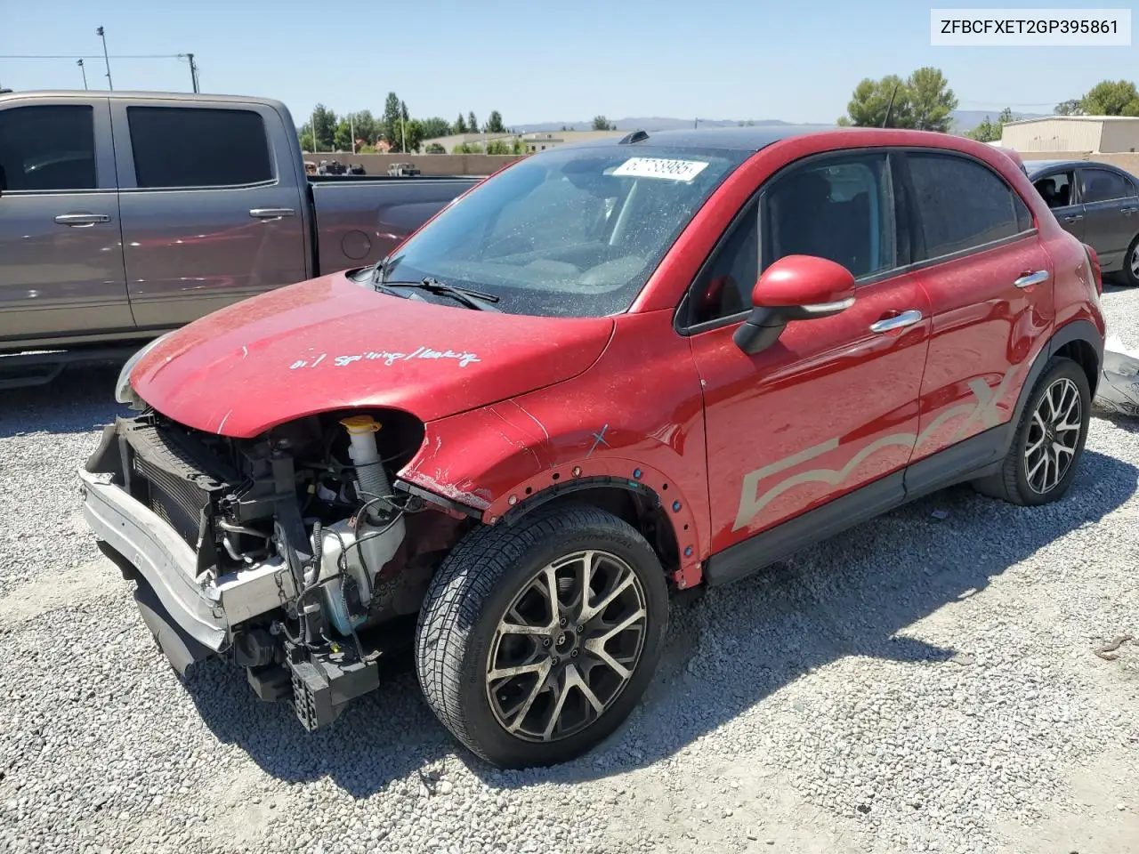 2016 Fiat 500X Trekking Plus VIN: ZFBCFXET2GP395861 Lot: 62788985