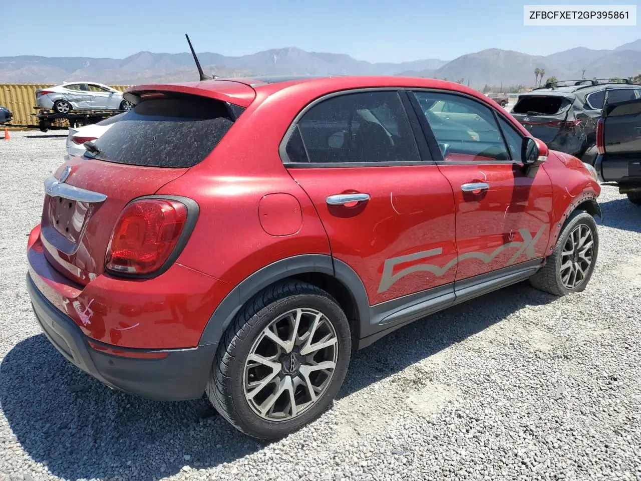 2016 Fiat 500X Trekking Plus VIN: ZFBCFXET2GP395861 Lot: 62788985