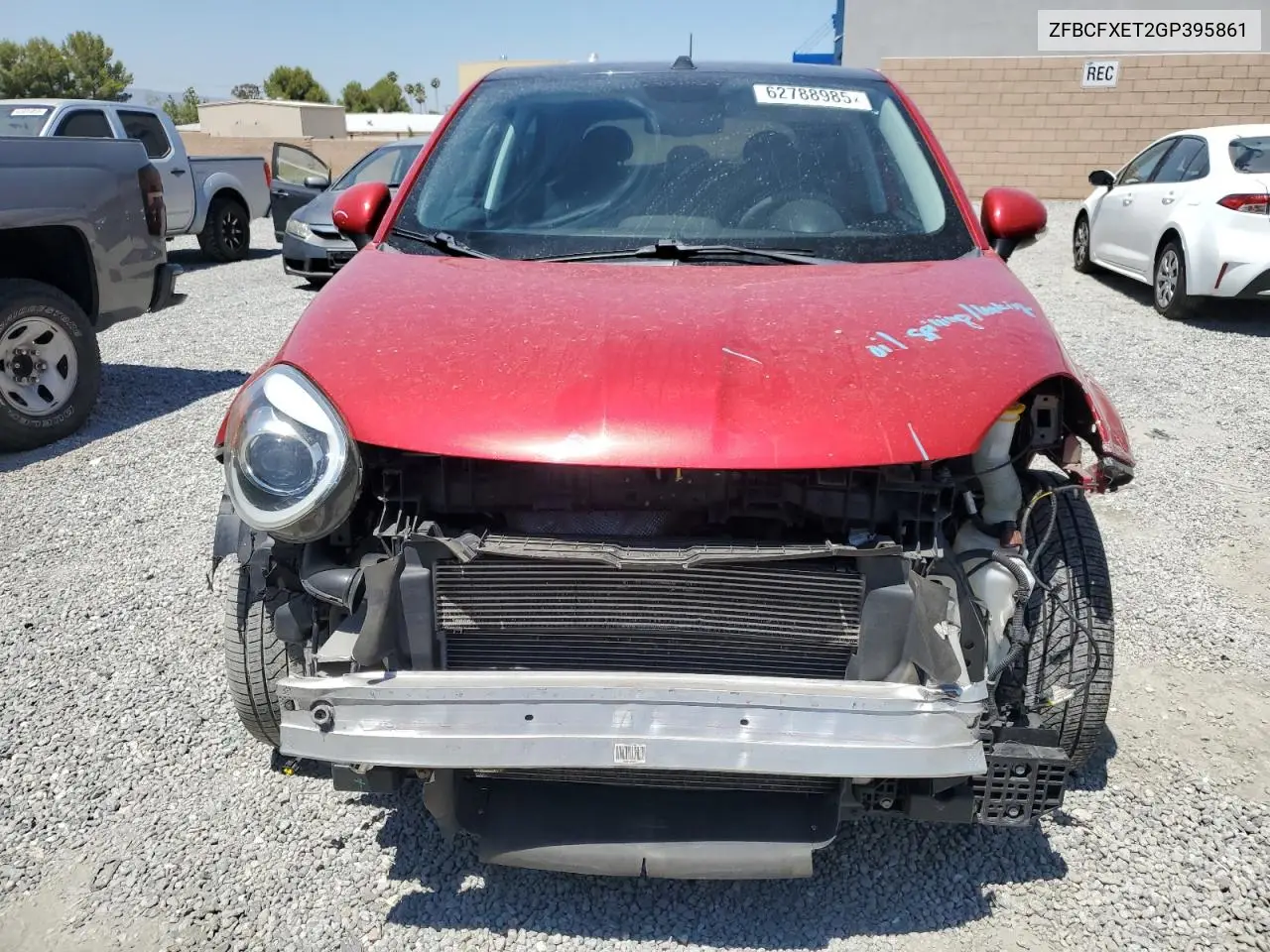 2016 Fiat 500X Trekking Plus VIN: ZFBCFXET2GP395861 Lot: 62788985