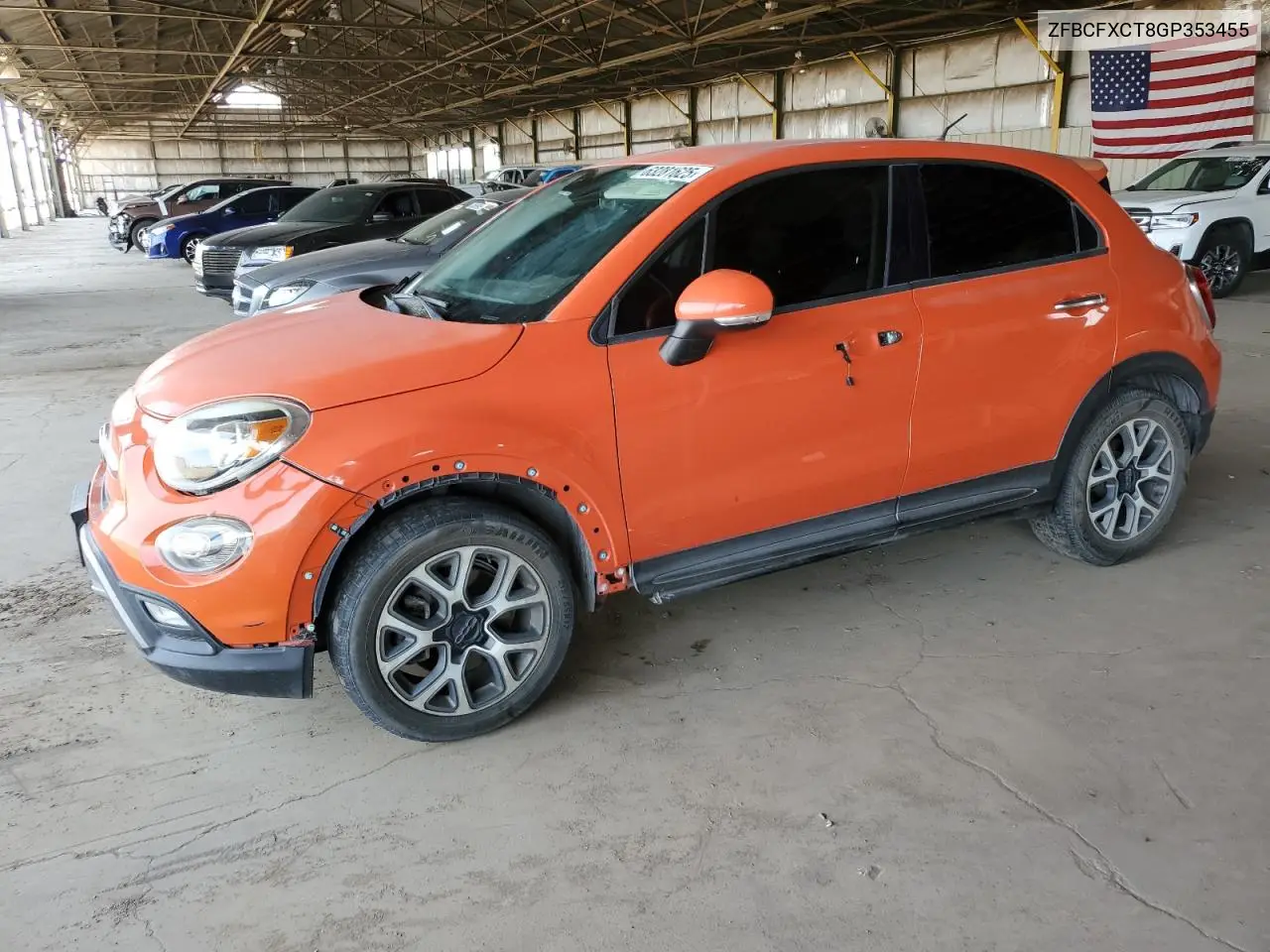 2016 Fiat 500X Trekking VIN: ZFBCFXCT8GP353455 Lot: 63281625