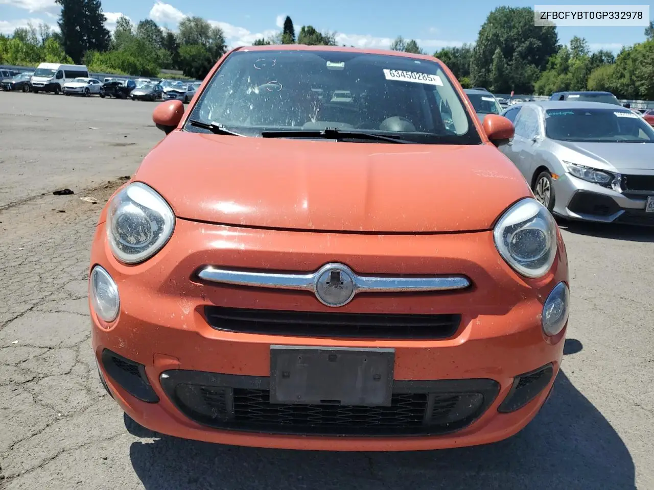 2016 Fiat 500X Easy VIN: ZFBCFYBT0GP332978 Lot: 63450285