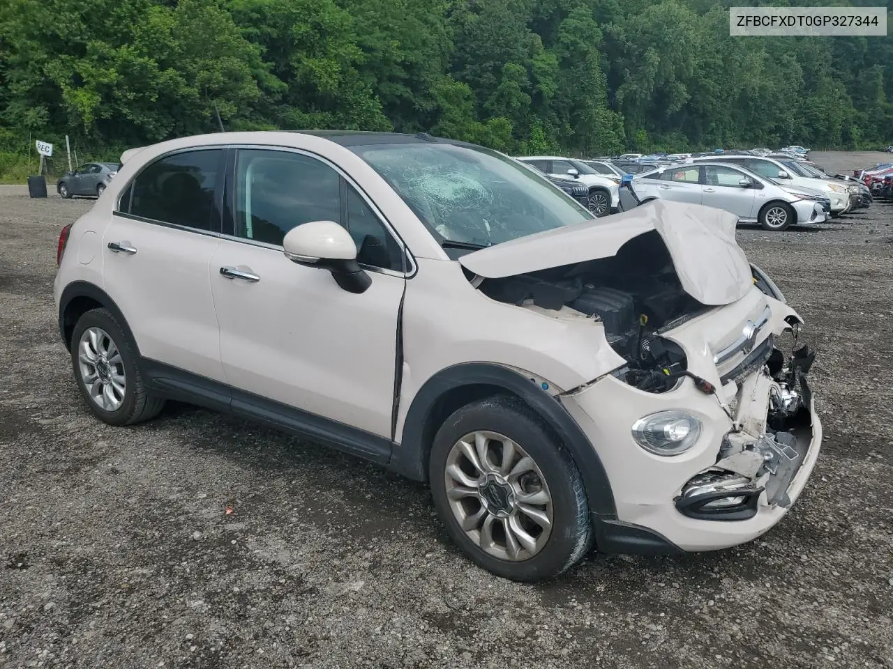 2016 Fiat 500X Lounge VIN: ZFBCFXDT0GP327344 Lot: 63584175