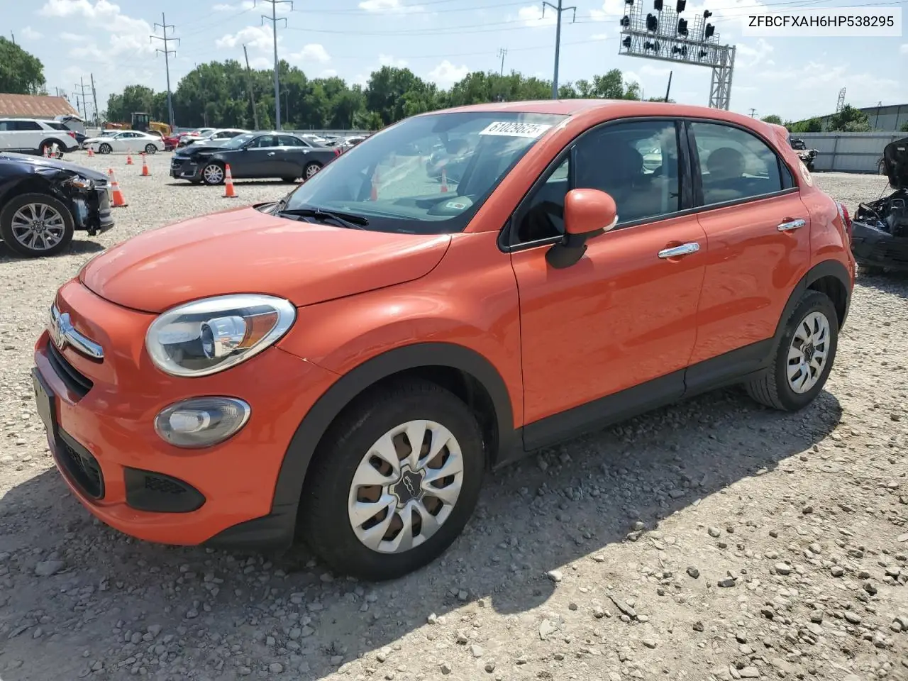 2017 Fiat 500X Pop VIN: ZFBCFXAH6HP538295 Lot: 61029625