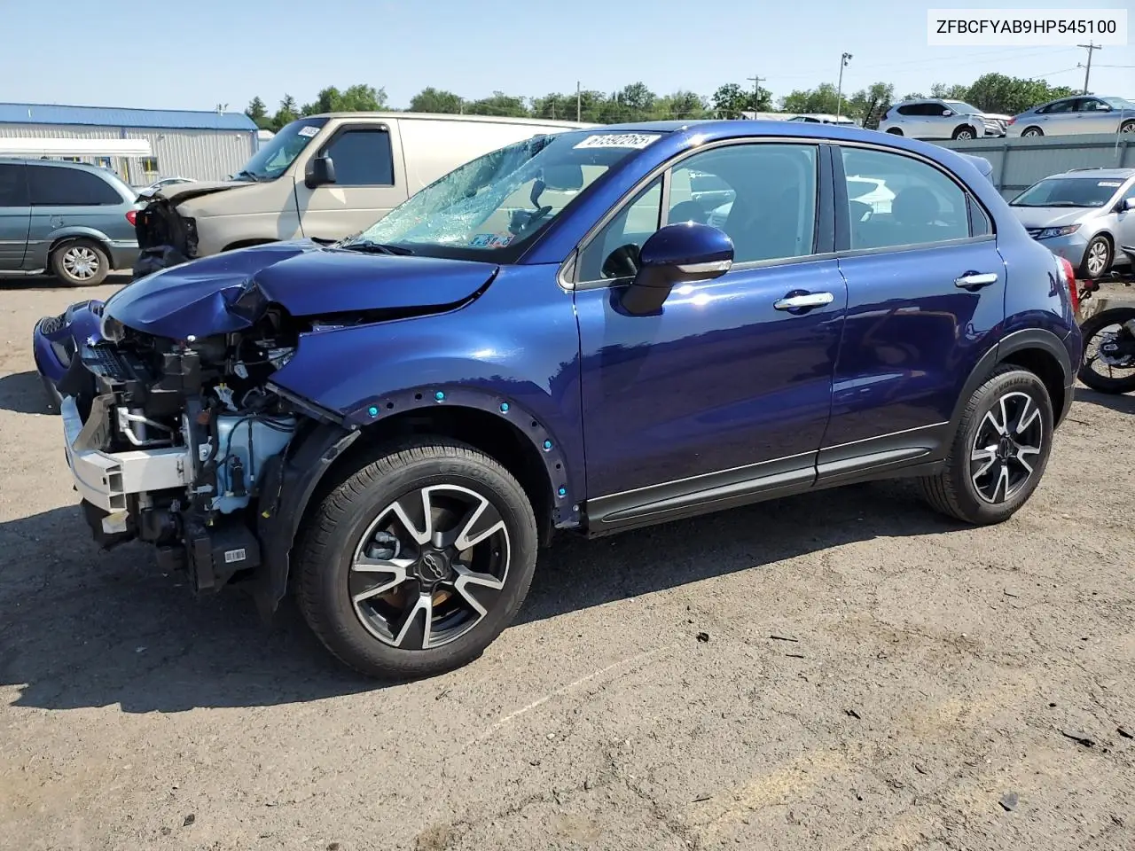 2017 Fiat 500X Pop VIN: ZFBCFYAB9HP545100 Lot: 61592265
