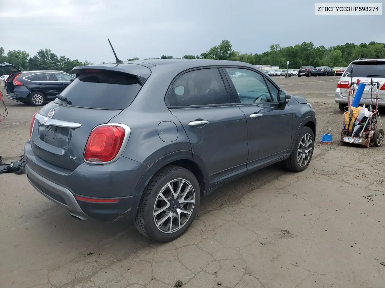 2017 Fiat 500X Trekking VIN: ZFBCFYCB3HP598274 Lot: 62230635