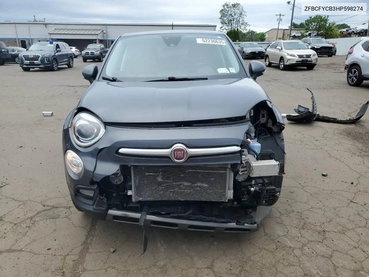 2017 Fiat 500X Trekking VIN: ZFBCFYCB3HP598274 Lot: 62230635