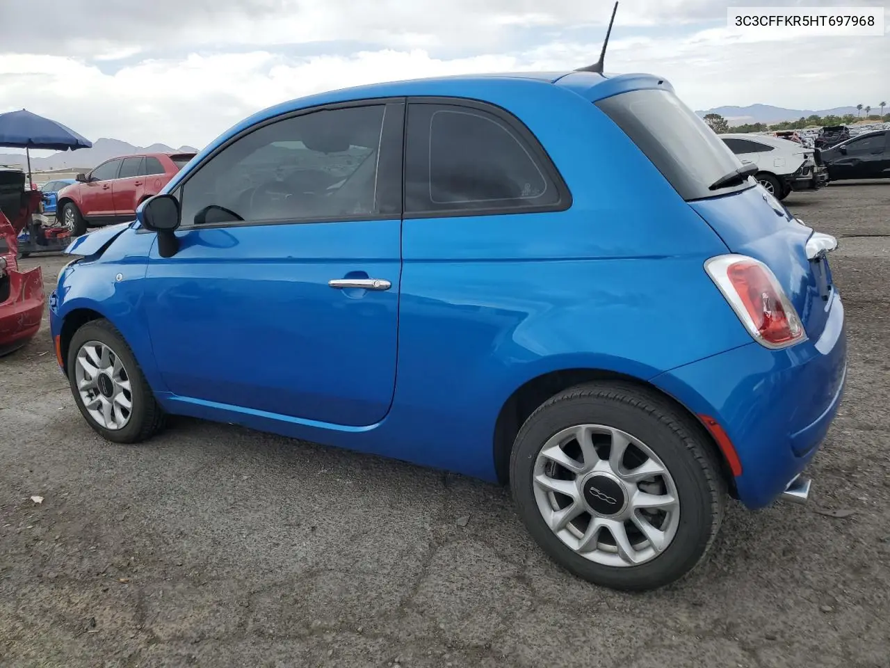 2017 Fiat 500 Pop VIN: 3C3CFFKR5HT697968 Lot: 63531095