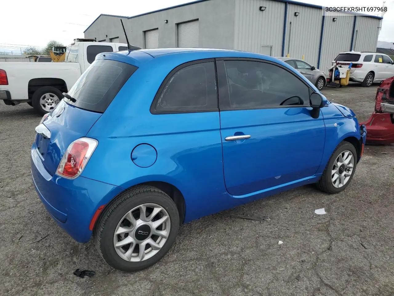 2017 Fiat 500 Pop VIN: 3C3CFFKR5HT697968 Lot: 63531095
