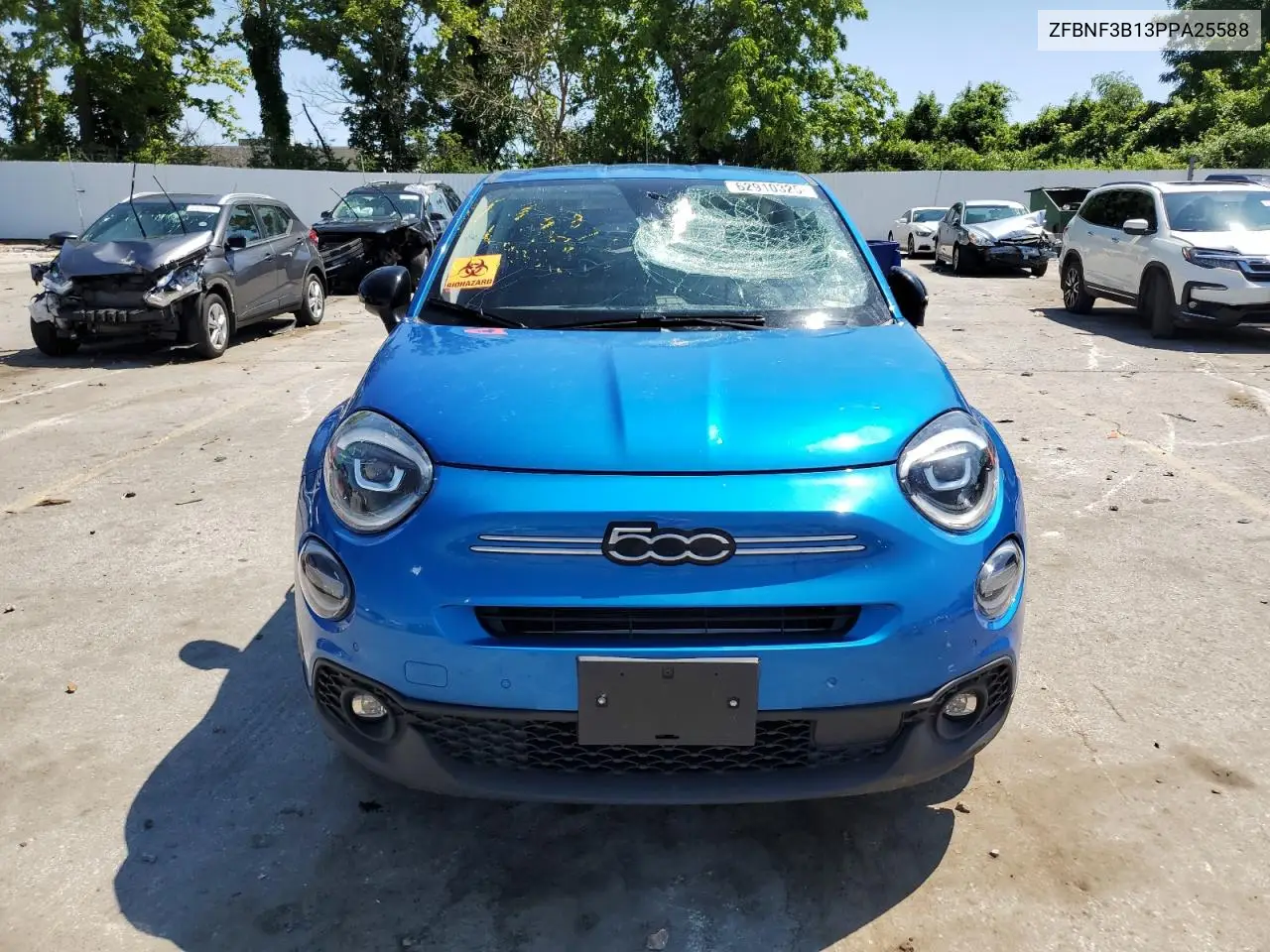2023 Fiat 500X Pop VIN: ZFBNF3B13PPA25588 Lot: 62910325