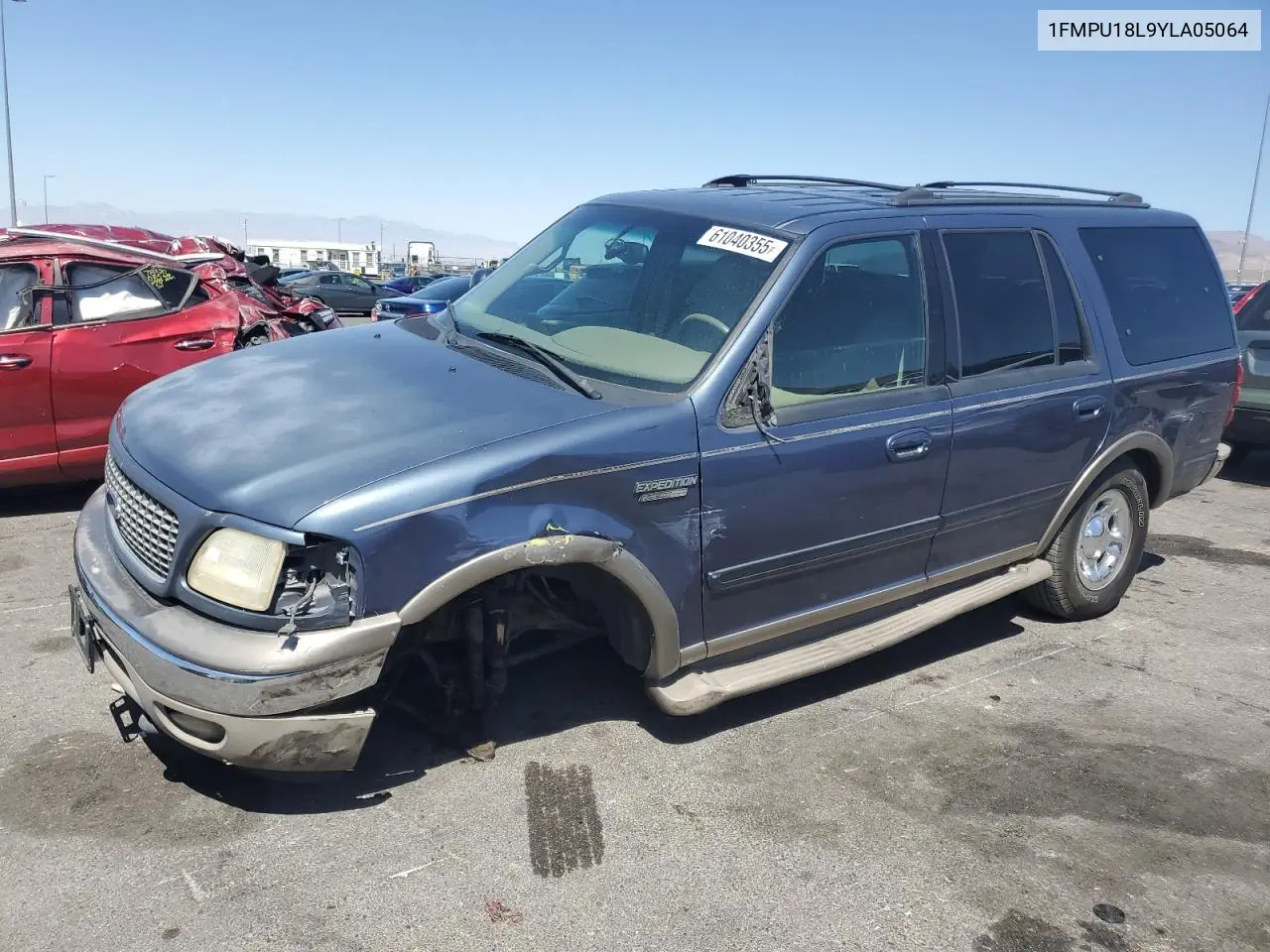2000 Ford Expedition Eddie Bauer VIN: 1FMPU18L9YLA05064 Lot: 61040355