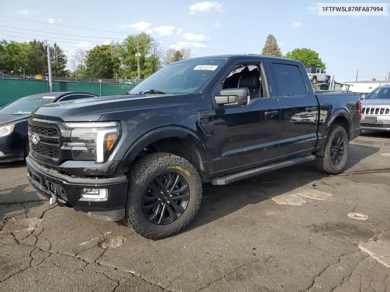 2024 Ford F150 Lariat VIN: 1FTFW5L87RFA87994 Lot: 58813315