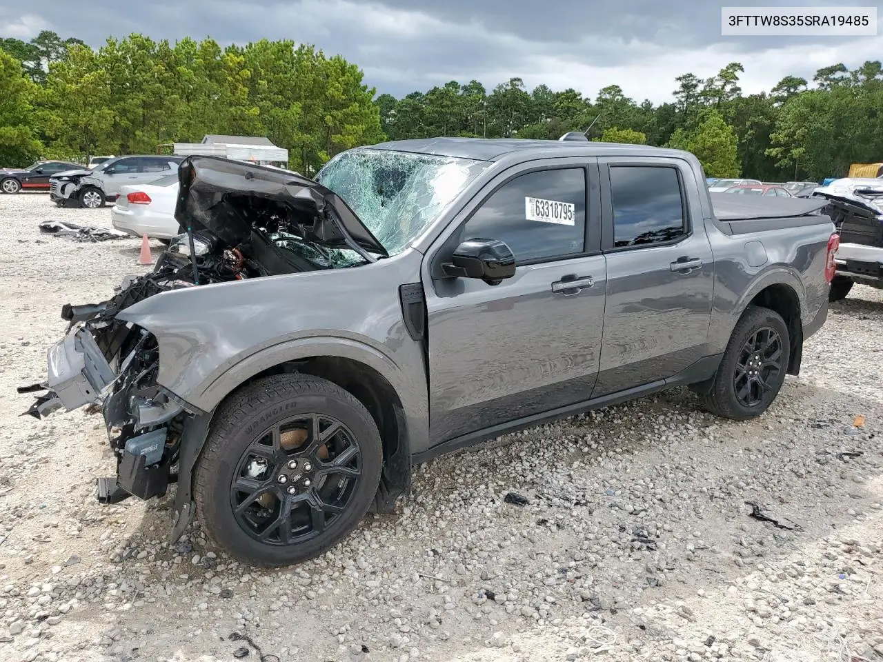2025 Ford Maverick Lariat VIN: 3FTTW8S35SRA19485 Lot: 63318795