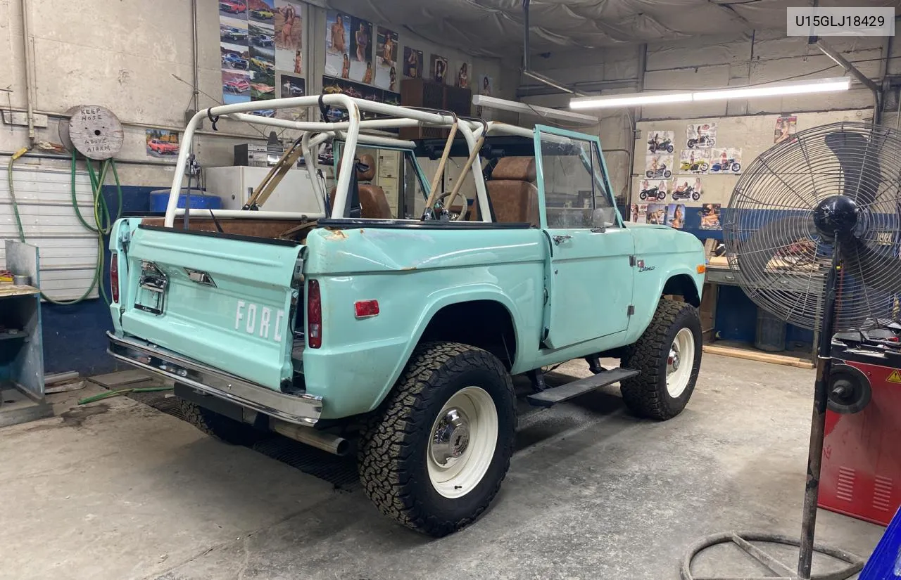 1970 Ford Bronco 4X4 VIN: U15GLJ18429 Lot: 89351135