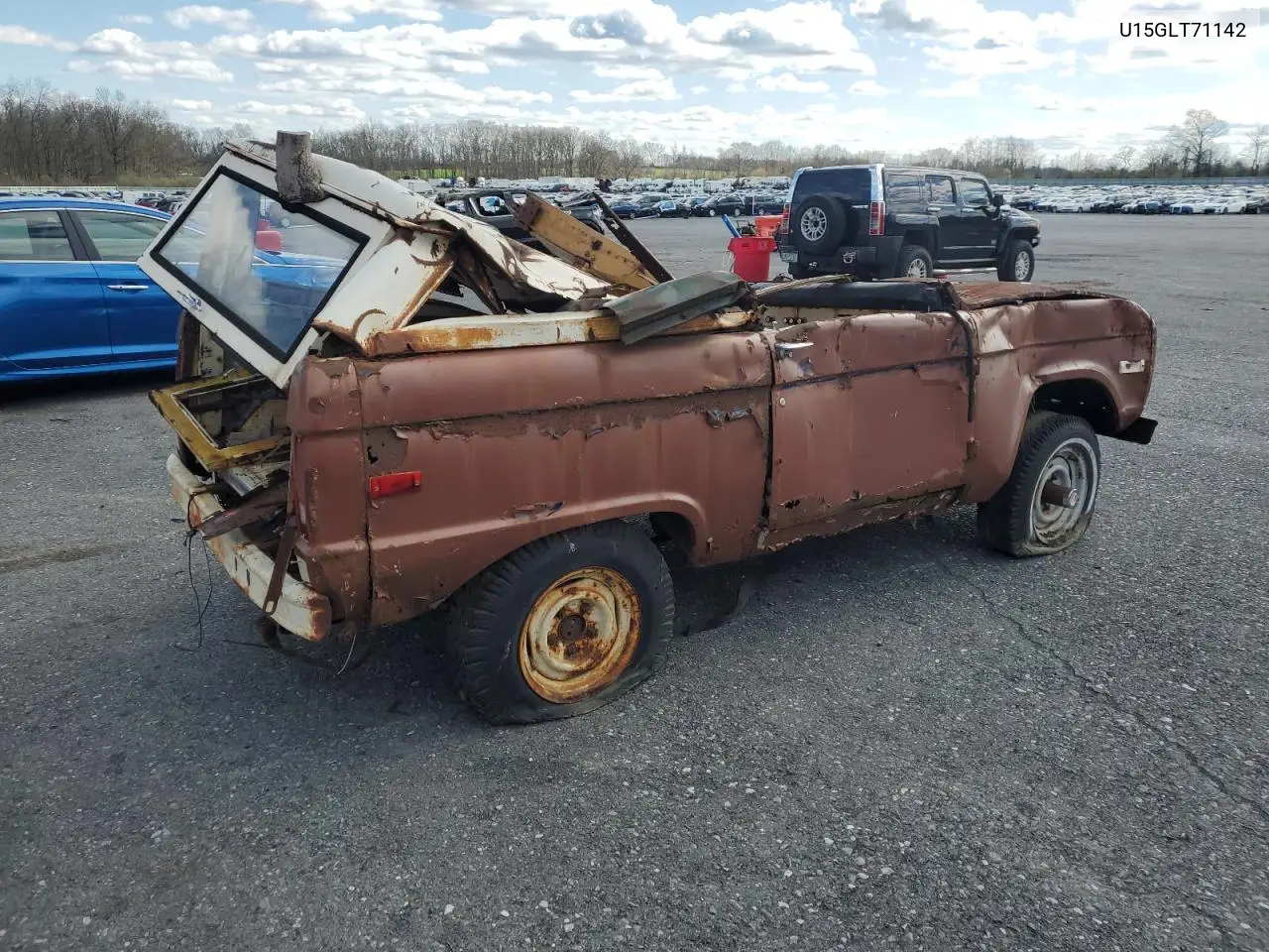 1974 Ford Bronco VIN: U15GLT71142 Lot: 52448935