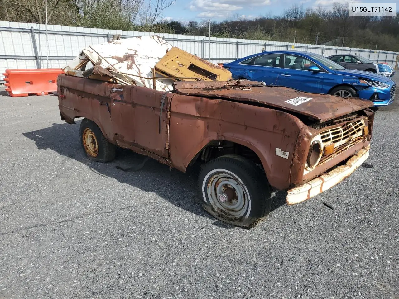 1974 Ford Bronco VIN: U15GLT71142 Lot: 52448935