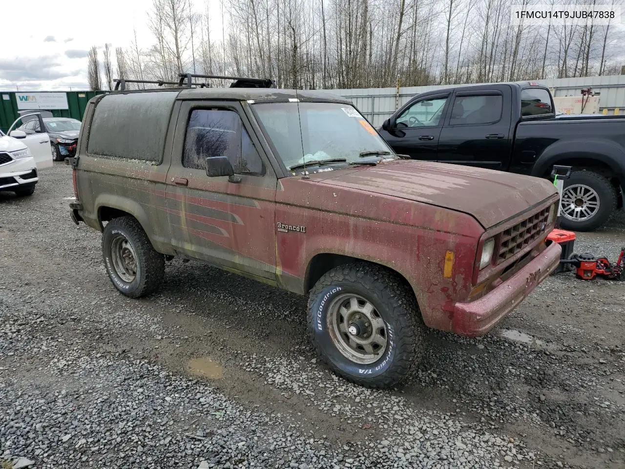 1988 Ford Bronco Ii VIN: 1FMCU14T9JUB47838 Lot: 48747975