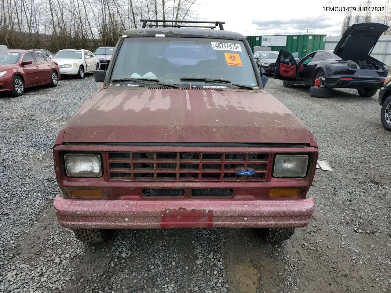 1988 Ford Bronco Ii VIN: 1FMCU14T9JUB47838 Lot: 48747975