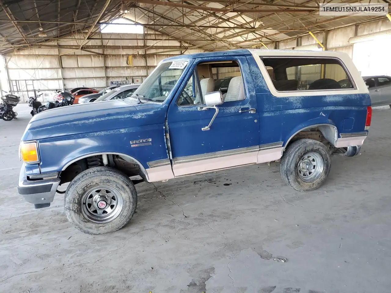 1988 Ford Bronco U100 VIN: 1FMEU15N3JLA19254 Lot: 58265515