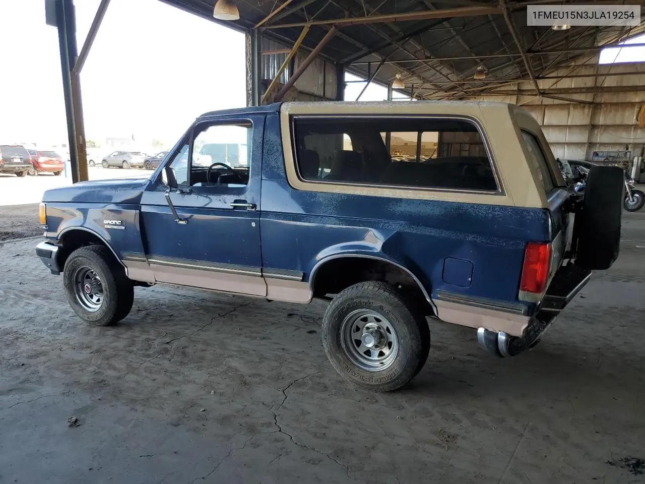 1988 Ford Bronco U100 VIN: 1FMEU15N3JLA19254 Lot: 58265515
