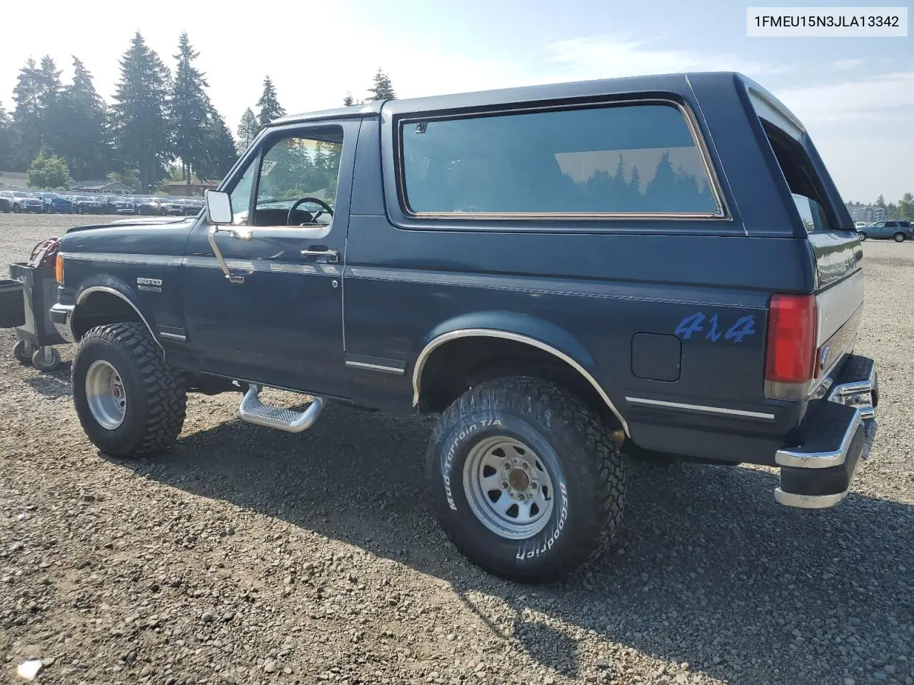1988 Ford Bronco U100 VIN: 1FMEU15N3JLA13342 Lot: 62331455