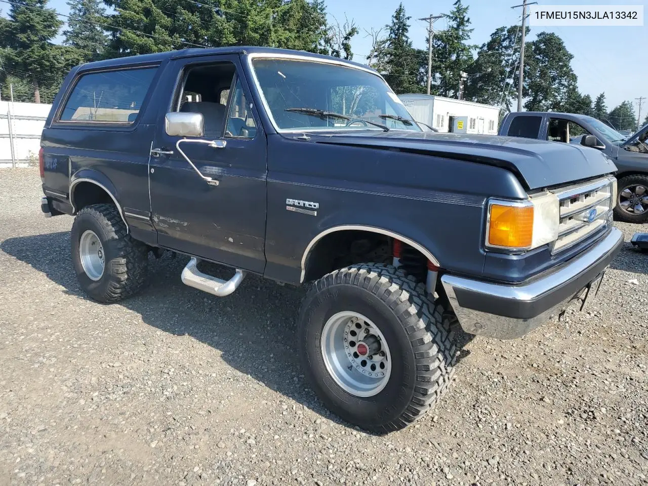 1988 Ford Bronco U100 VIN: 1FMEU15N3JLA13342 Lot: 62331455