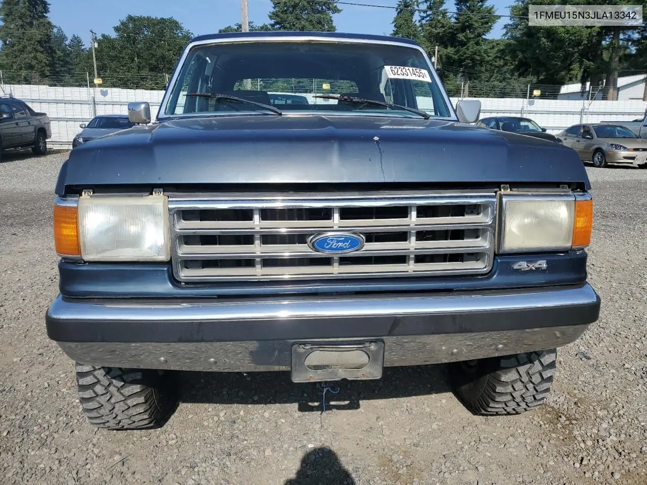 1988 Ford Bronco U100 VIN: 1FMEU15N3JLA13342 Lot: 62331455