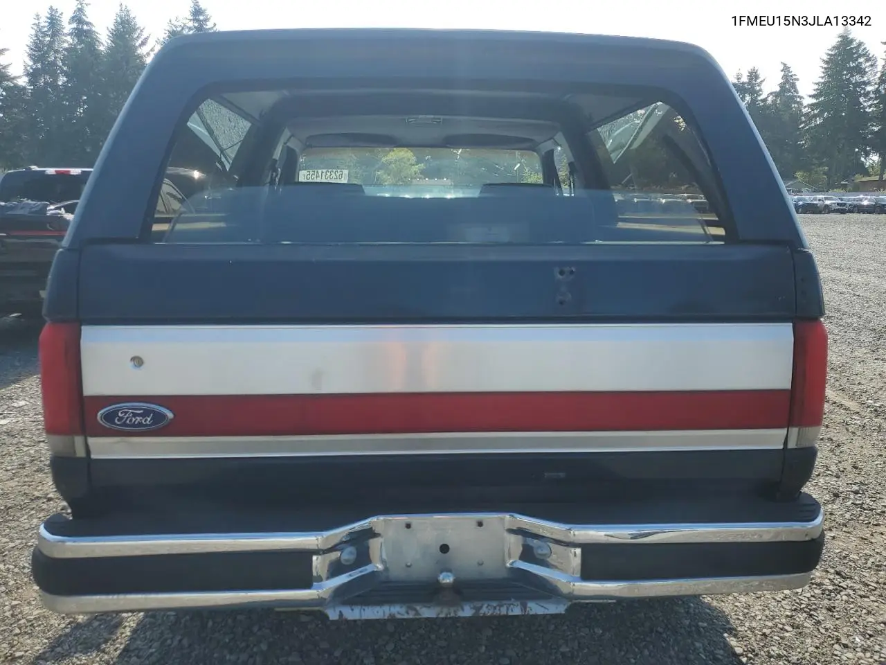 1988 Ford Bronco U100 VIN: 1FMEU15N3JLA13342 Lot: 62331455