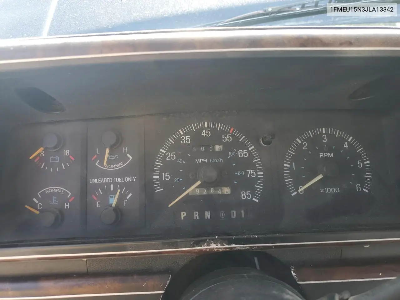 1988 Ford Bronco U100 VIN: 1FMEU15N3JLA13342 Lot: 62331455