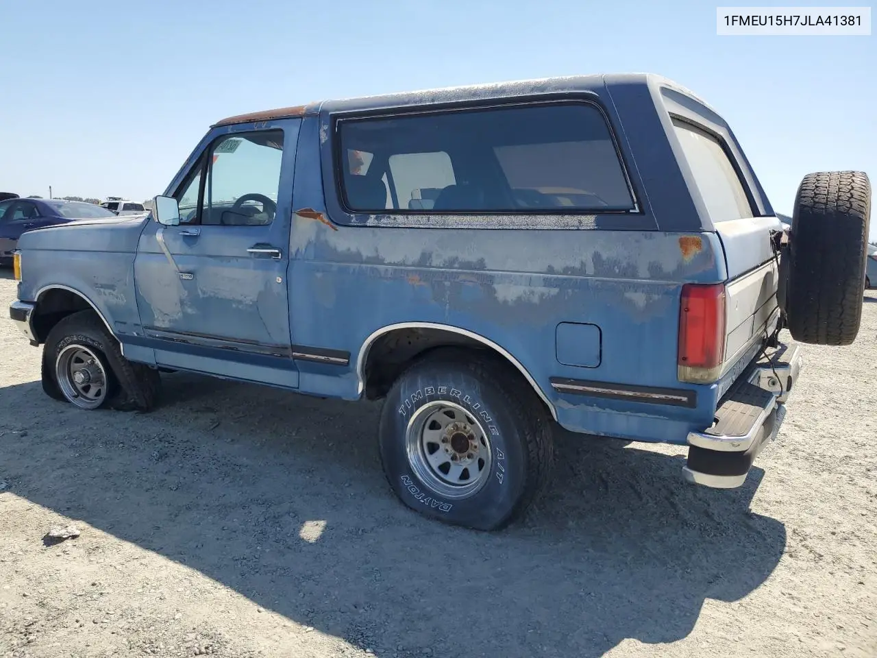 1988 Ford Bronco U100 VIN: 1FMEU15H7JLA41381 Lot: 62704905