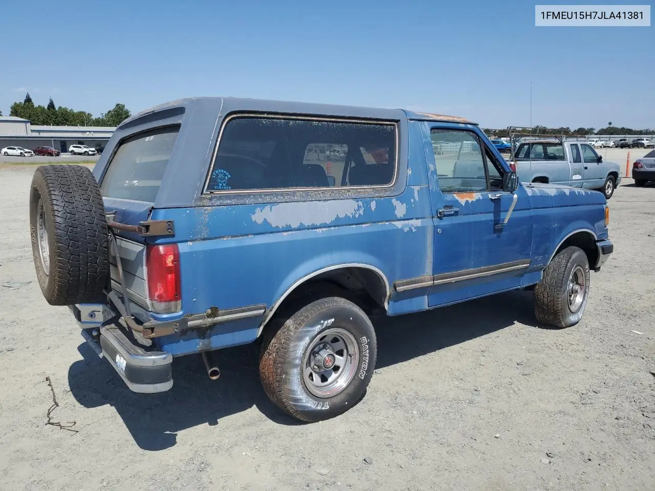 1988 Ford Bronco U100 VIN: 1FMEU15H7JLA41381 Lot: 62704905
