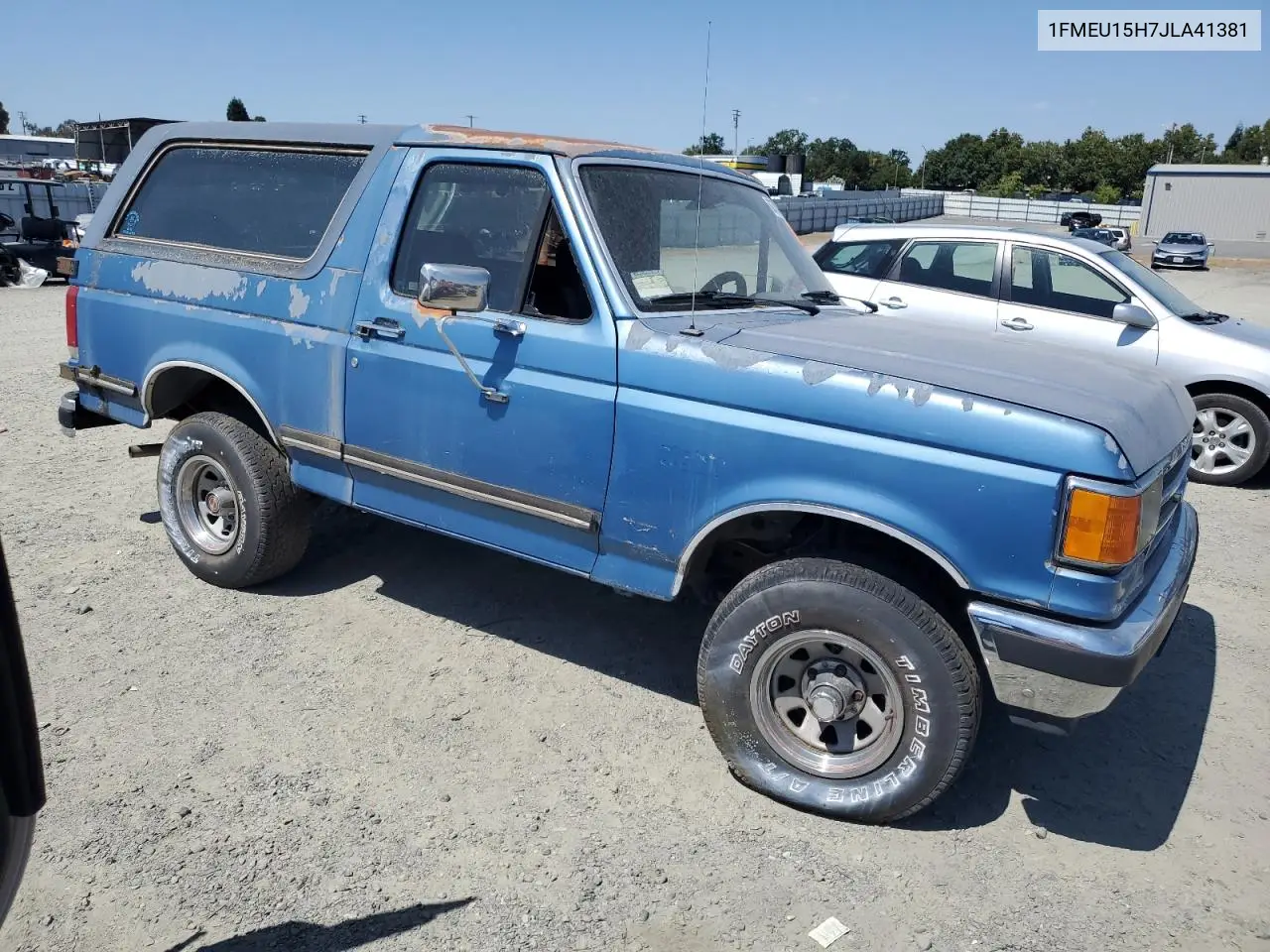 1988 Ford Bronco U100 VIN: 1FMEU15H7JLA41381 Lot: 62704905