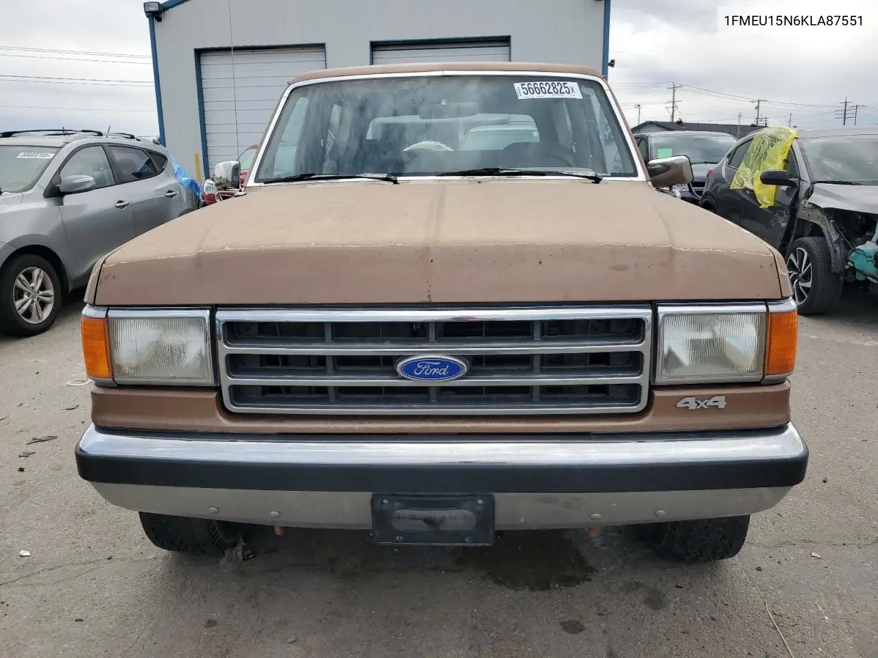 1989 Ford Bronco U100 VIN: 1FMEU15N6KLA87551 Lot: 56662825