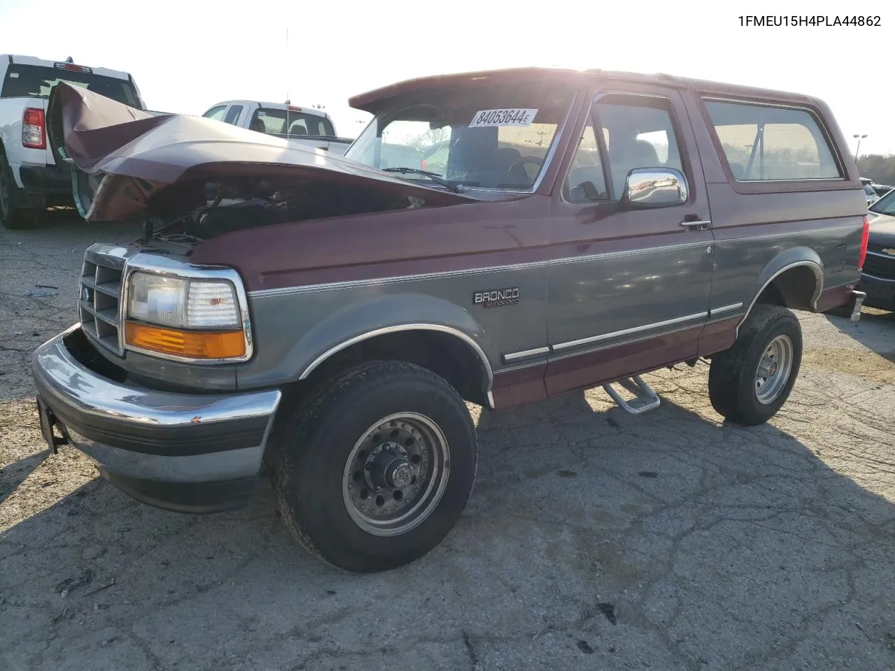 1993 Ford Bronco U100 VIN: 1FMEU15H4PLA44862 Lot: 84053644