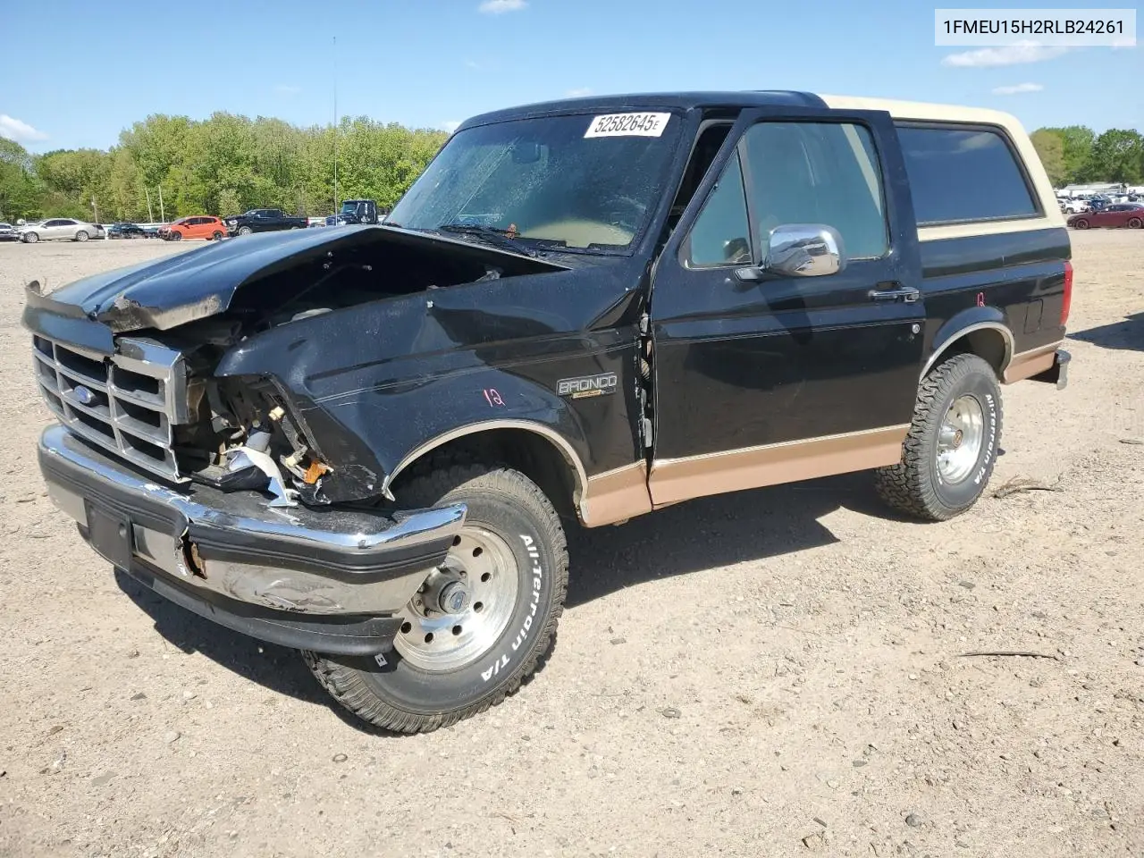 1994 Ford Bronco U100 VIN: 1FMEU15H2RLB24261 Lot: 52582645