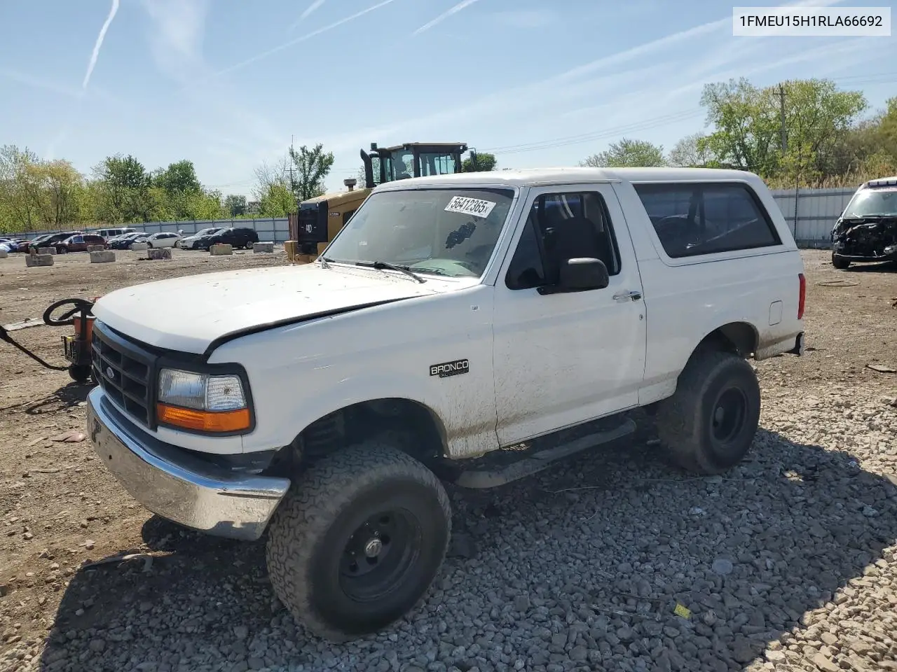 1994 Ford Bronco U100 VIN: 1FMEU15H1RLA66692 Lot: 56412365