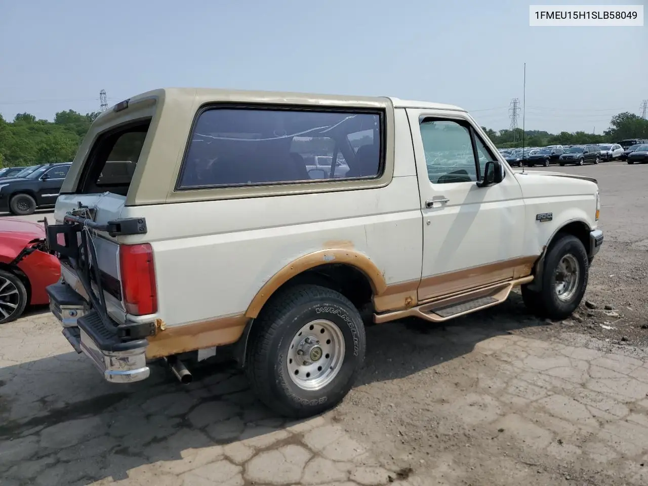 1995 Ford Bronco U100 VIN: 1FMEU15H1SLB58049 Lot: 60570535
