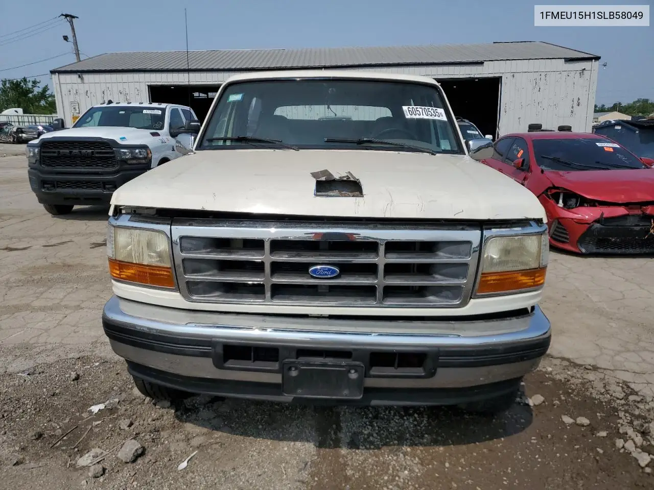 1995 Ford Bronco U100 VIN: 1FMEU15H1SLB58049 Lot: 60570535