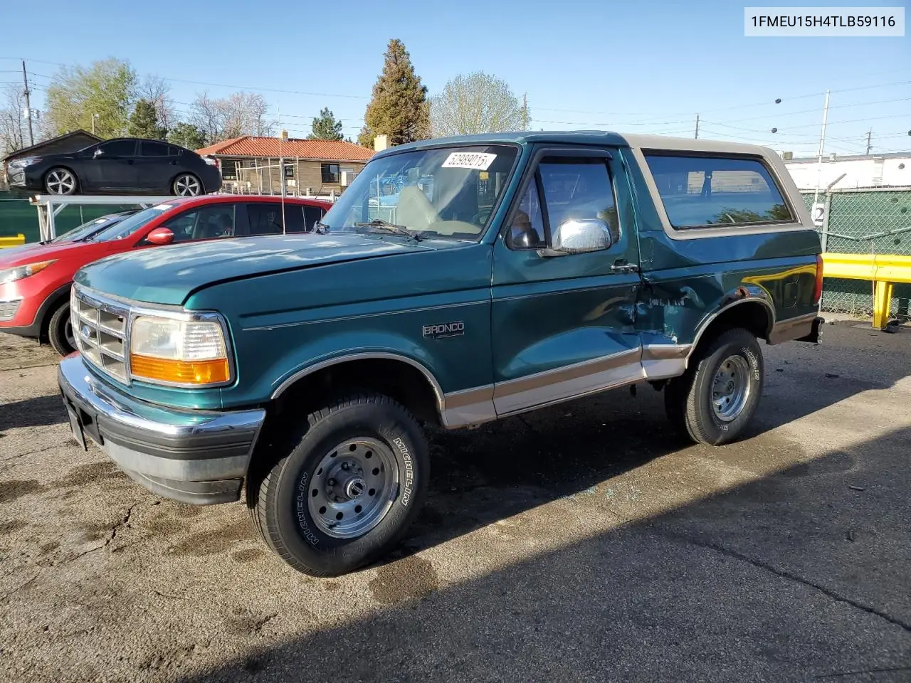 1996 Ford Bronco U100 VIN: 1FMEU15H4TLB59116 Lot: 52989015