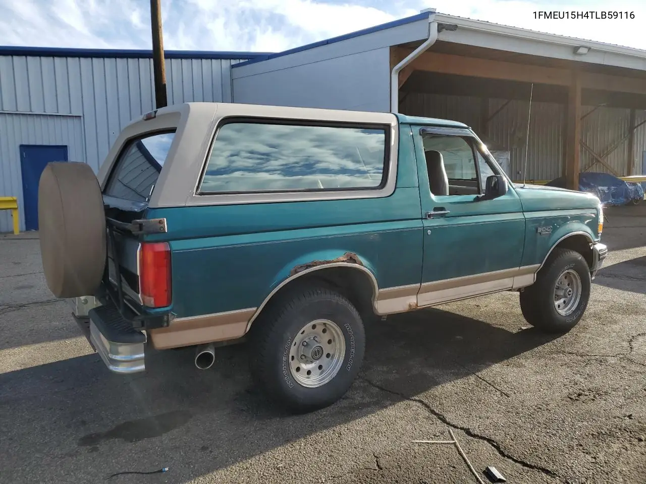 1996 Ford Bronco U100 VIN: 1FMEU15H4TLB59116 Lot: 52989015