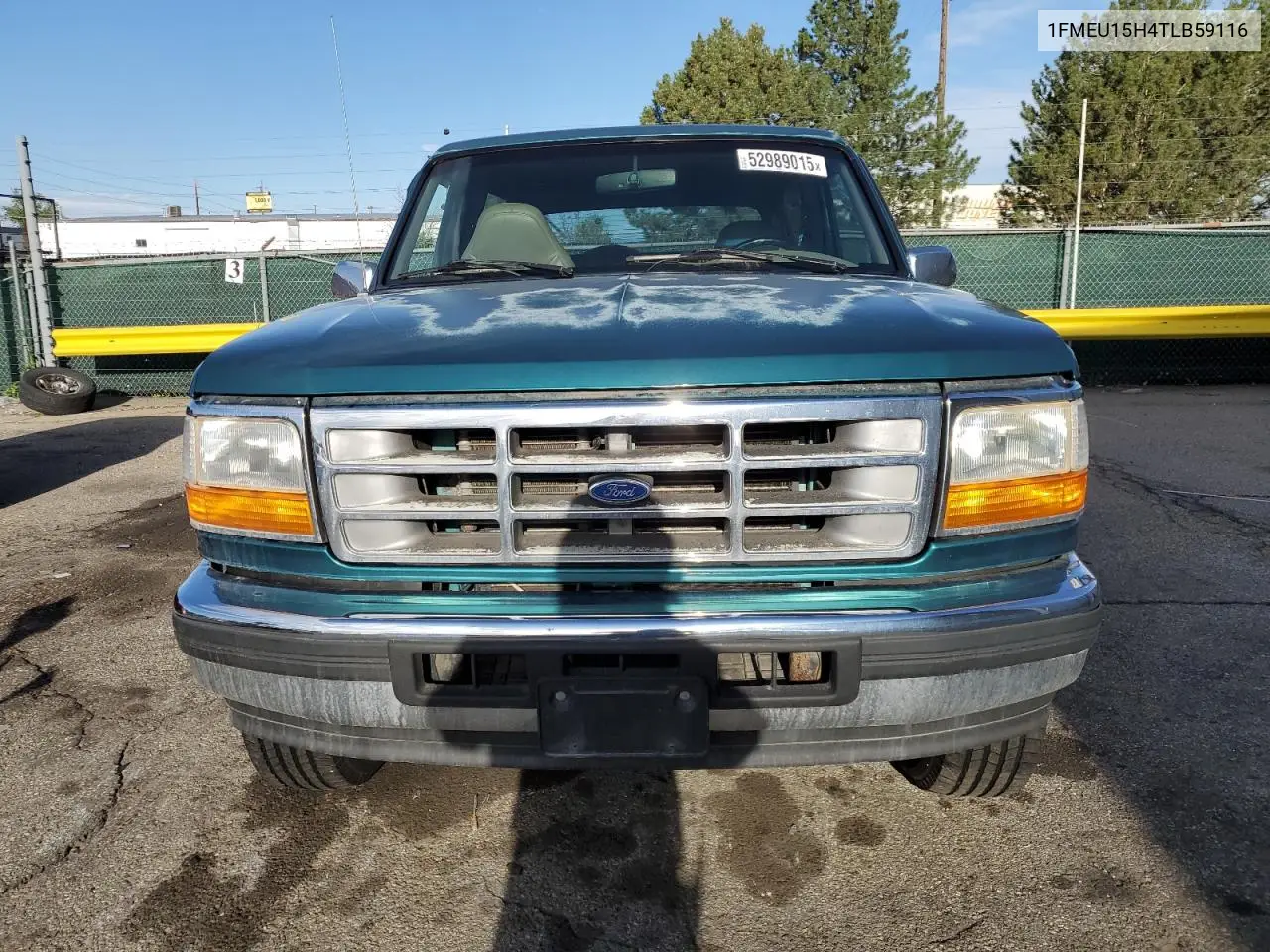 1996 Ford Bronco U100 VIN: 1FMEU15H4TLB59116 Lot: 52989015