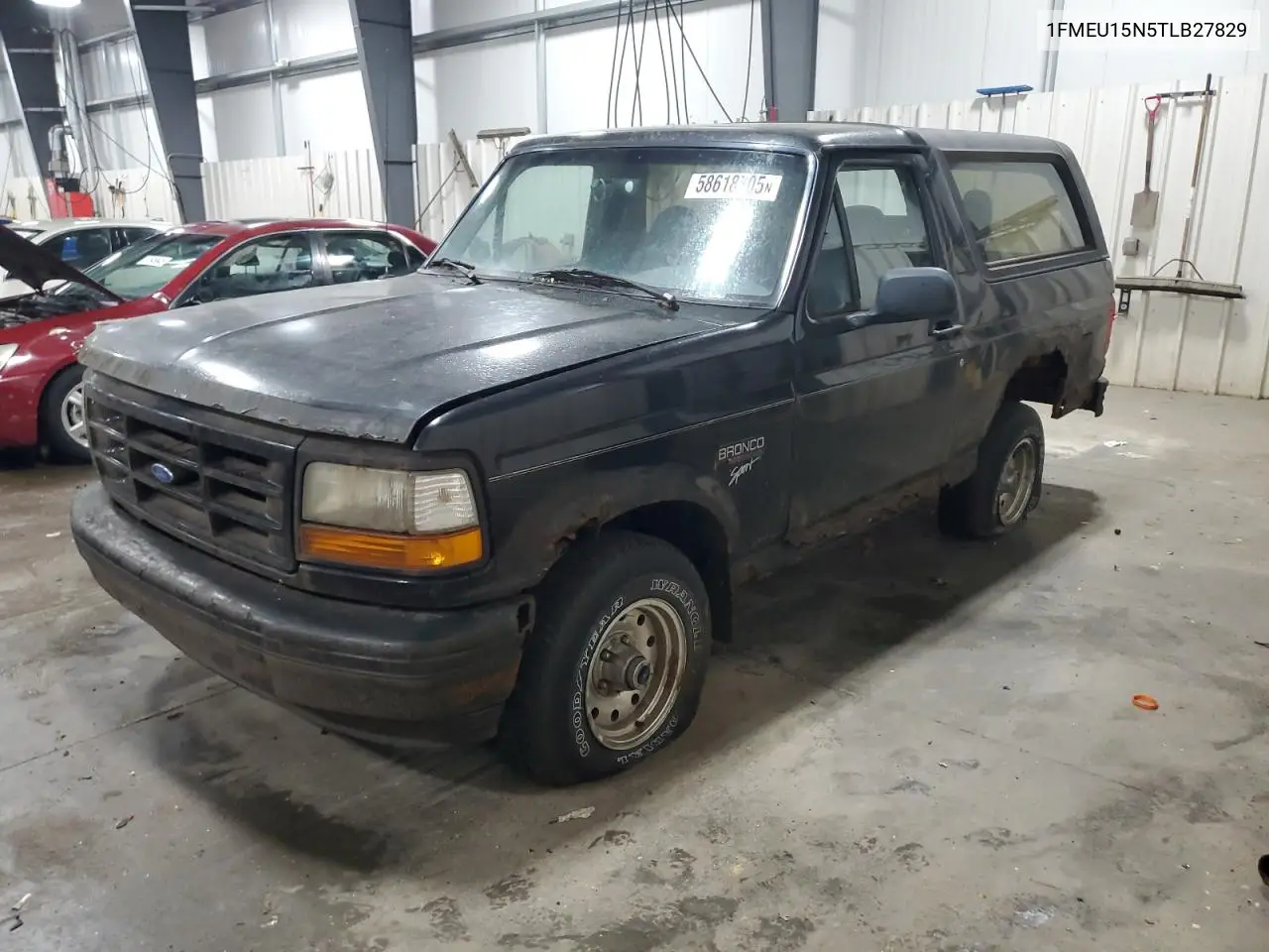1996 Ford Bronco U100 VIN: 1FMEU15N5TLB27829 Lot: 58618705